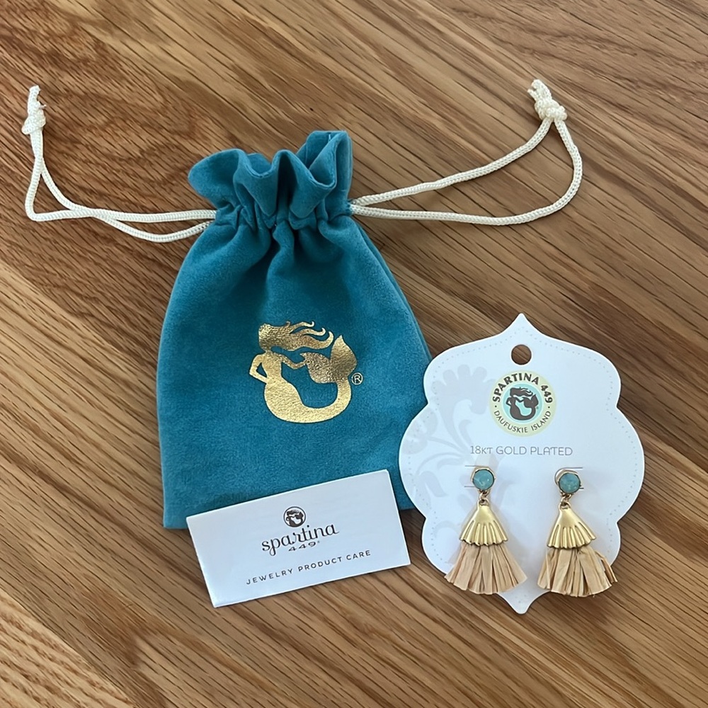 Spartina 449 Bohemian Summer Fan Earrings - Picture 3 of 3